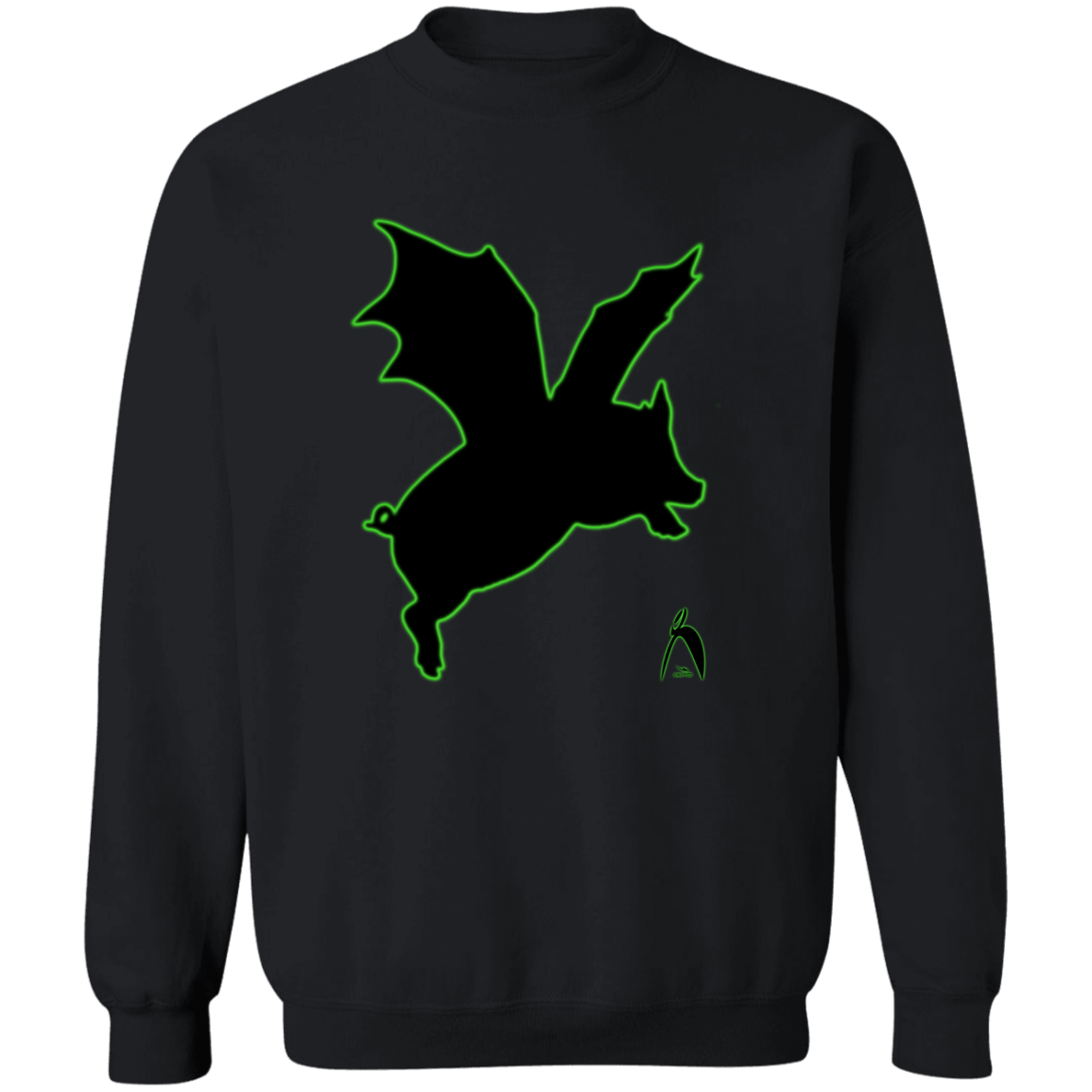 OOTO - THE DREADED PIG BAT (WILBUR STRIKES) - G180 Crewneck Pullover Sweatshirt - 2 COLORS -