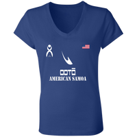 Thumbnail for OOTO - T - AMERICAN SAMOA - B6005 Ladies' Jersey V-Neck T-Shirt - 6 COLORS -