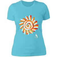 Thumbnail for PAINTED SUN WITH BIG STEPPIN GLYPHIC - NL3900 Ladies' Boyfriend T-Shirt - 12 COLORS -