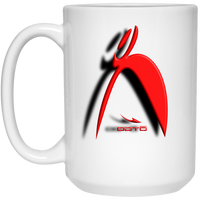 Thumbnail for OOTO - BIG STEPPIN GLYPHIC AND SHADOW 3D EFFECT - 21504 15 oz. White Mug - 1 COLOR -