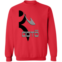 Thumbnail for OOTO - HALF GLYPHIC GRAY DASH - G180 Crewneck Pullover Sweatshirt - 9 COLORS -