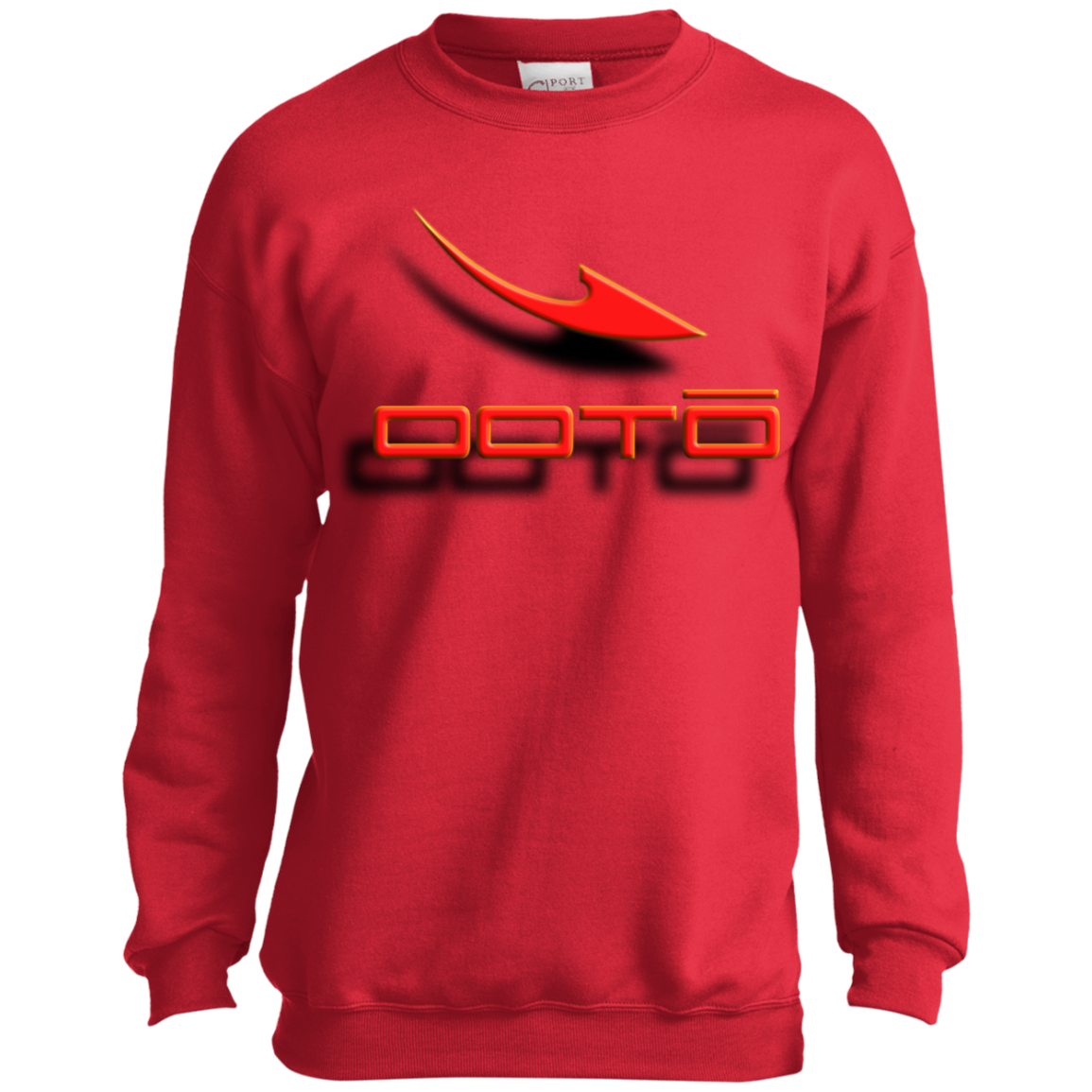 OOTO - DASH AND SHADOW - 3D EFFECT - PC90Y Youth Crewneck Sweatshirt - 2 COLORS -