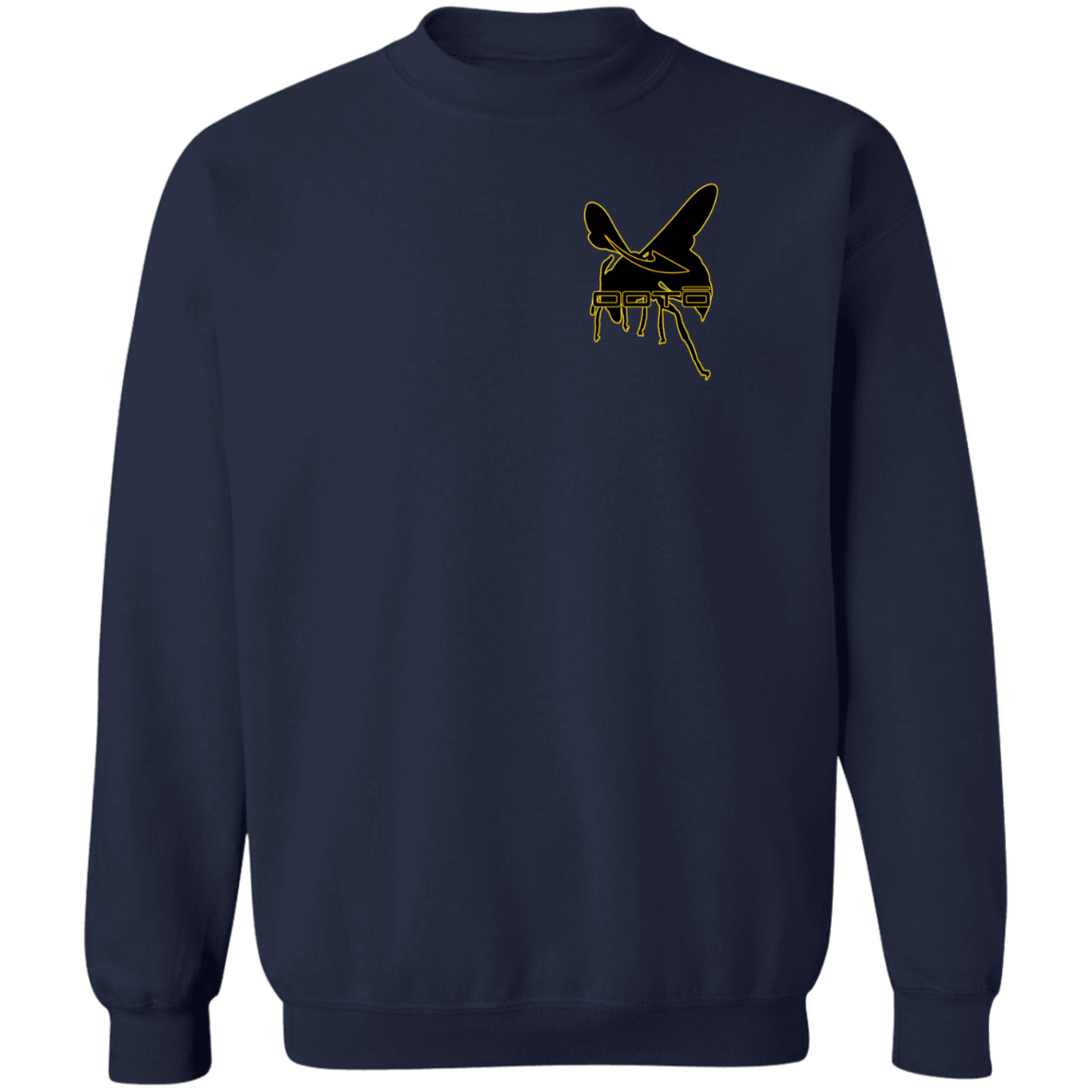 OOTO - DASH AND HORNET BLACK G180 Crewneck Pullover Sweatshirt - 7 COLORS -