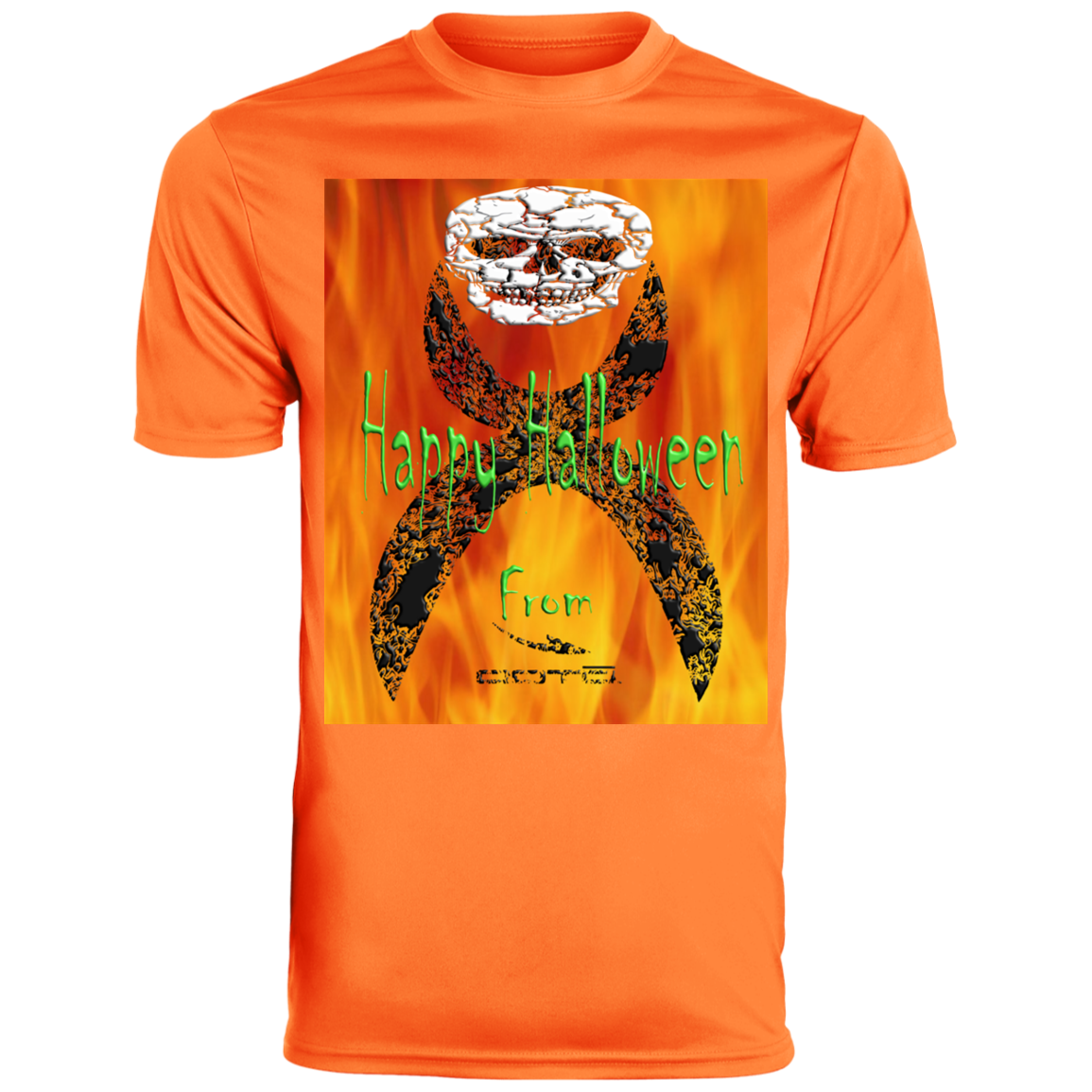 OOTO - TRICK OR TREAT GLYPHIC EN HALTED PHASE - 1 791 Youth Moisture-Wicking Tee - 2 COLORS -