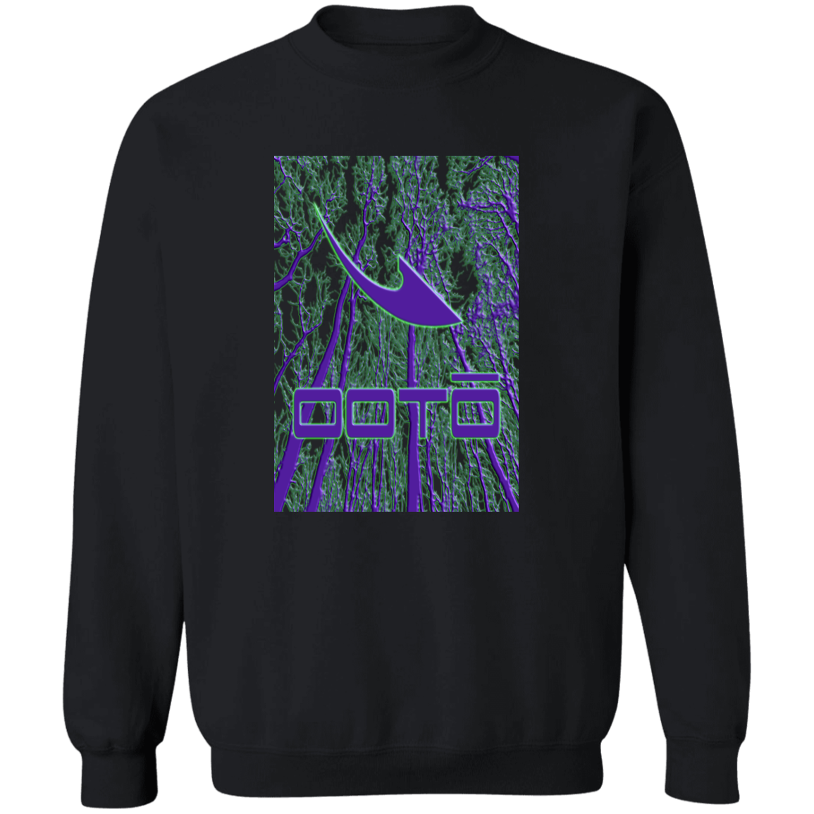 OOTO - DASH EN EERIE TREES PURPLE - G180 Crewneck Pullover Sweatshirt - 2 COLORS -