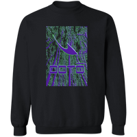 Thumbnail for OOTO - DASH EN EERIE TREES PURPLE - G180 Crewneck Pullover Sweatshirt - 2 COLORS -