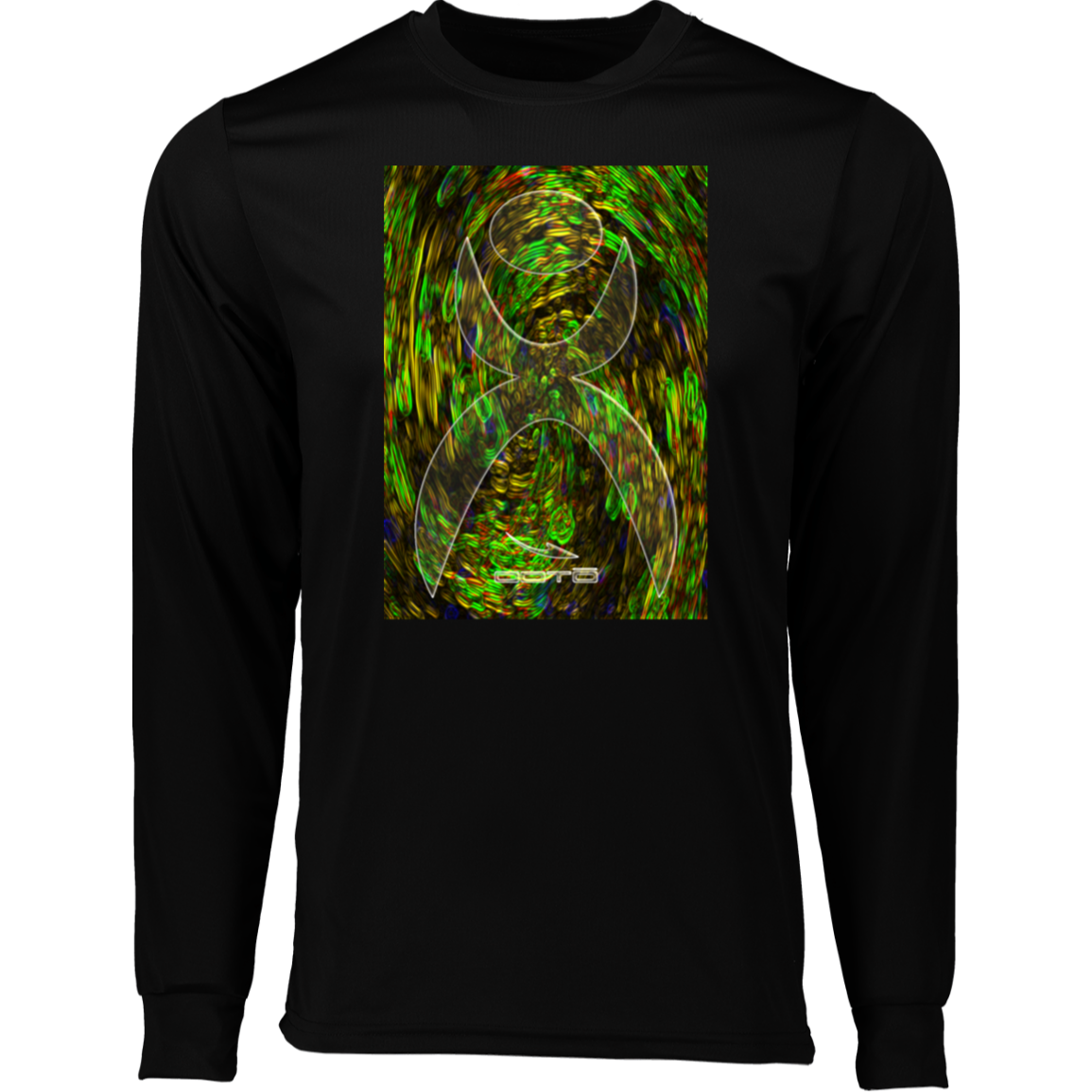 D4 GLYPHIC EN GLASS - 788 Long Sleeve Moisture-Wicking Tee - 3 COLORS -