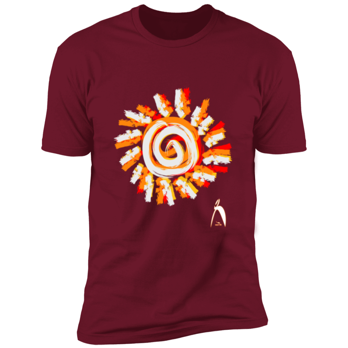 PAINTED SUN WITH BIG STEPPIN GLYPHIC - NL3600 Premium Short Sleeve T-Shirt - 8 COLORS -