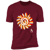 Thumbnail for PAINTED SUN WITH BIG STEPPIN GLYPHIC - NL3600 Premium Short Sleeve T-Shirt - 8 COLORS -