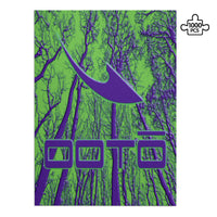 Thumbnail for OOTO - DASH EN EERIE TREES PURPLE - PUZZLE_V1 Cardboard Jigsaw Puzzle (1000-Piece) -