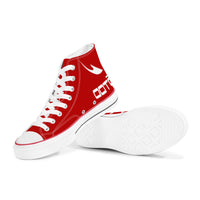 Thumbnail for OOTO - STRETCHED DASH - D70 High Top Canvas Shoes - White sole - Mens & Women - 1 COLOR -