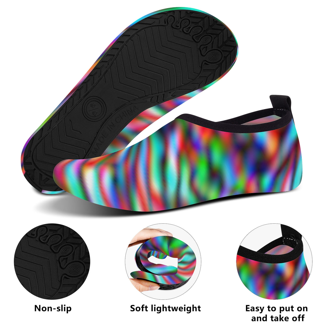 OOTO - PRISMATIC NEON TIDE - SF_S47 Water Sports Skin Shoe - 1 COLOR -