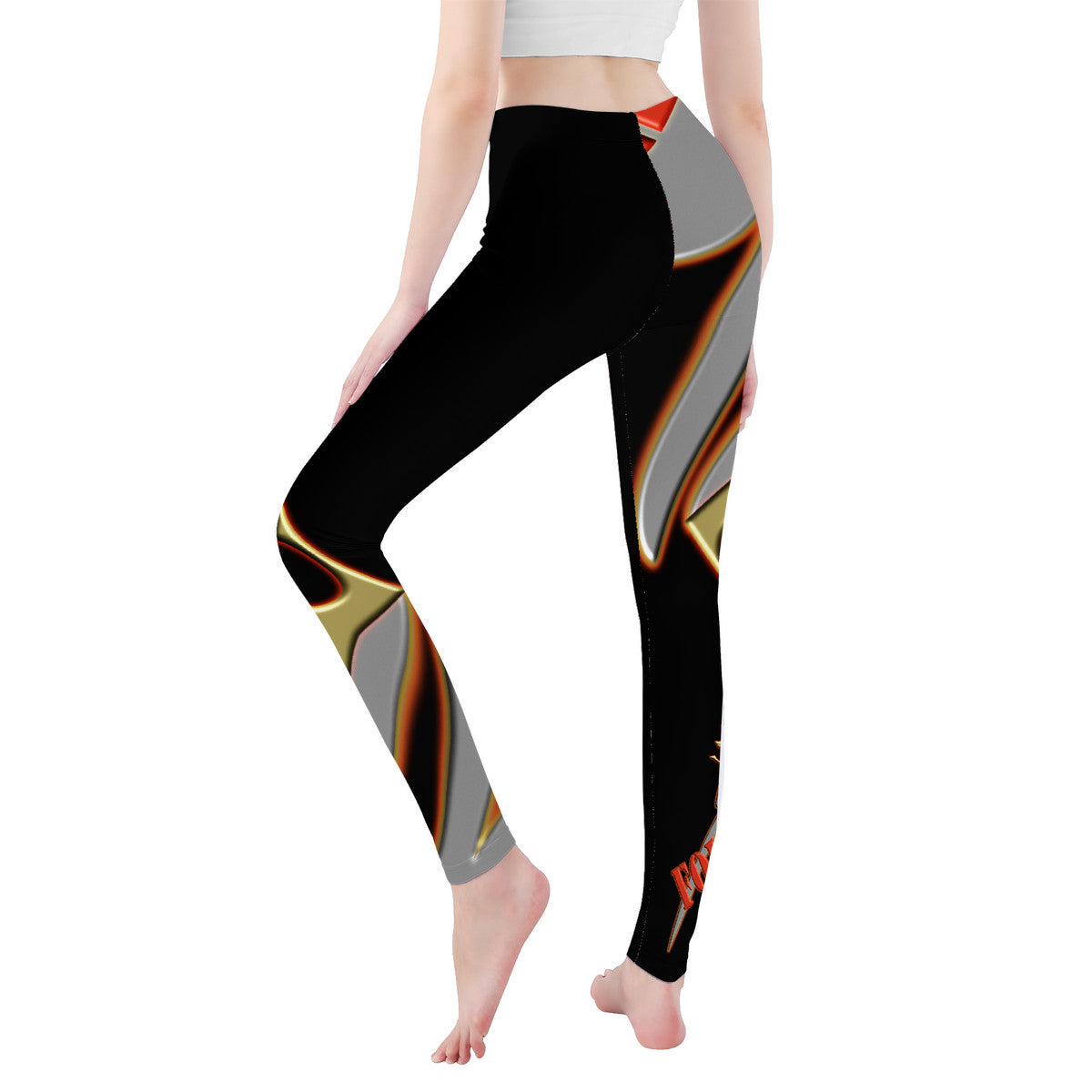 ITEM 28.) FOUNDER - CROWNED BIG STEPPIN GLYPHIC - D48 Yoga Leggings - Women XS THRU 3XL - 1 COLOR -