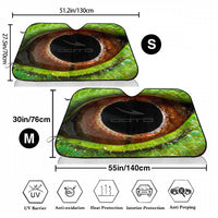 Thumbnail for OOTO - REPTILES EYE - HC_T36 Car Windshield Sunshade (multi-size) - 2 SIZES - 1 COLOR -