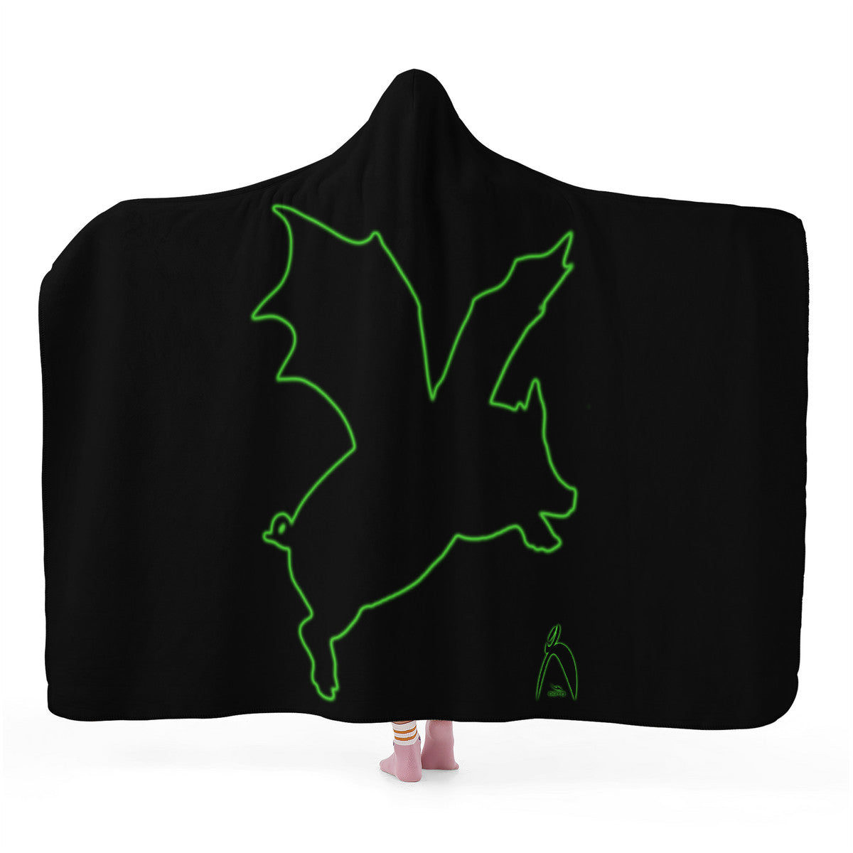 OOTO - THE DREADED PIG BAT (WILBUR STRIKES) - SF_F15 Hooded Blanket - 1 COLOR - 2 SIZES -