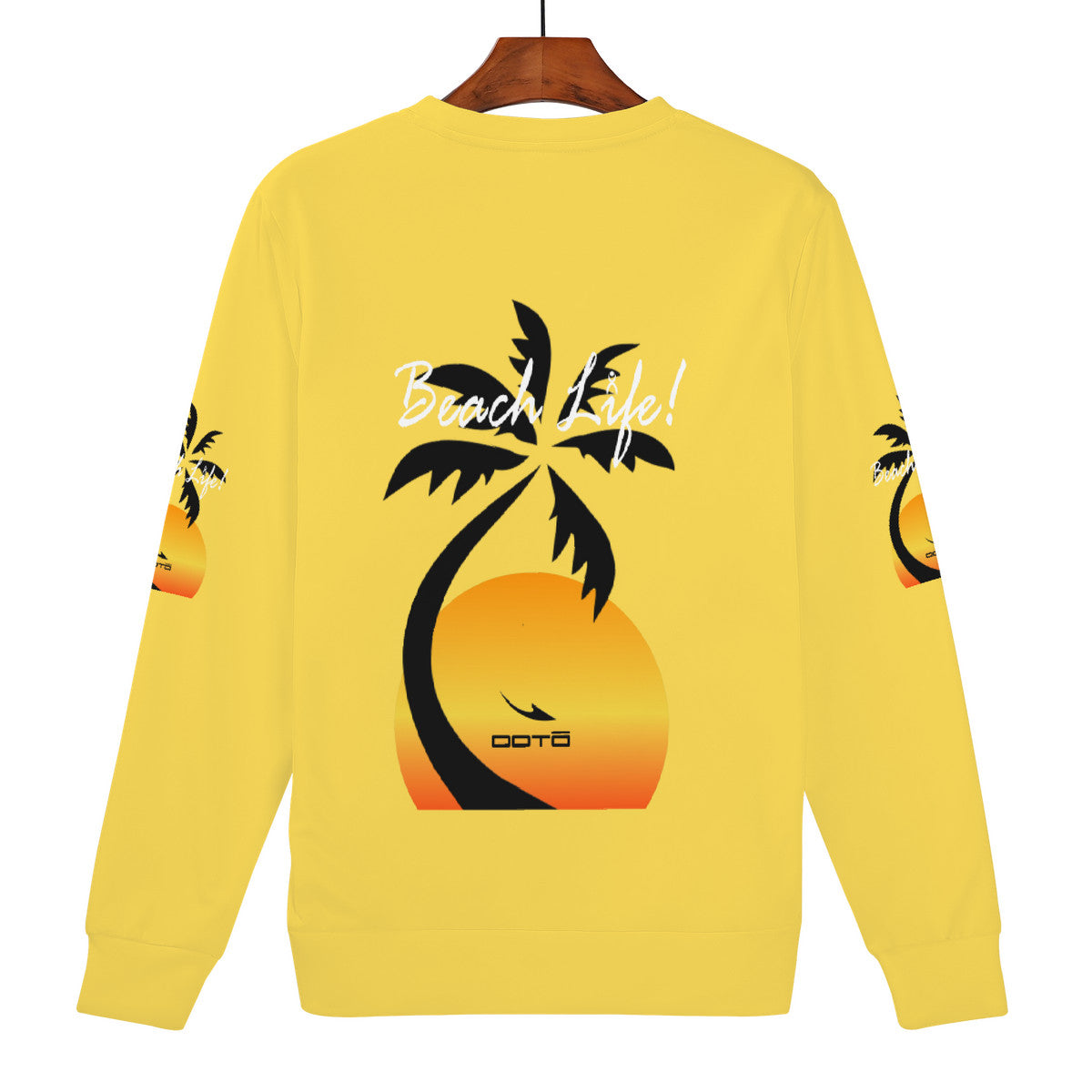 OOTO - BEACH LIFE! - D84 Women's All Over Print Sweatshirt - COOL DAYS & NIGHT TIME - 1 COLOR -