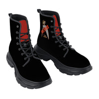 Thumbnail for ITEM 23.) FOUNDER - CROWNED BIG STEPPIN GLYPHIC - KM Chunky Boots - Men sizes 5-15 or Women sizes 5.5-12 - 1 COLOR -