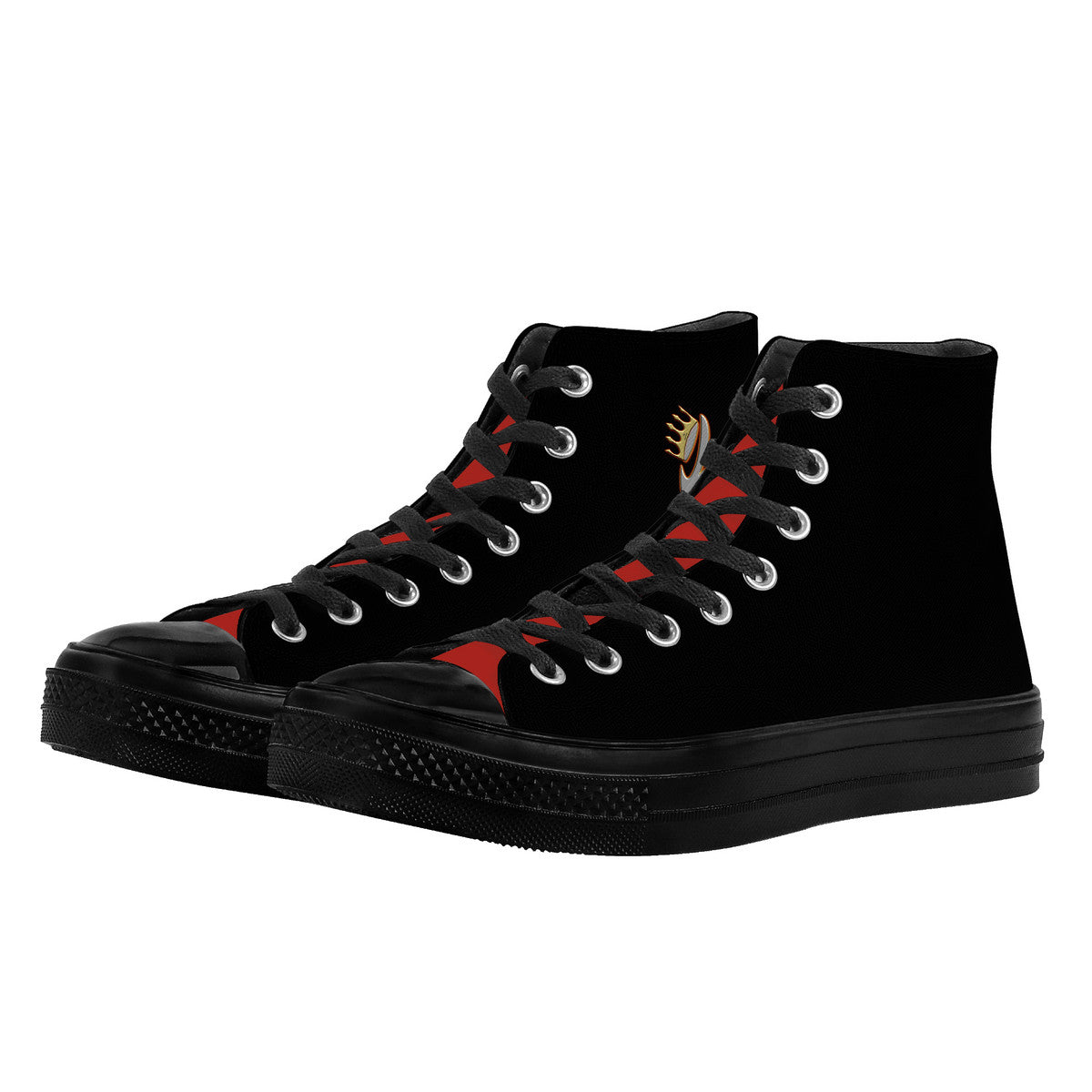 ITEM 24.) FOUNDER - CROWNED BIG STEPPIN GLYPHIC - SF_D71 High Top Canvas Shoes - Men sizes 5-11 or Women sizes 5-11 - 1 COLOR -