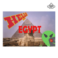 Thumbnail for OOTO - AL POSTCARD SELFIE - HELLO FROM EGYPT - PUZZLE_H2 Chipboard Jigsaw Puzzle (1000-Piece)