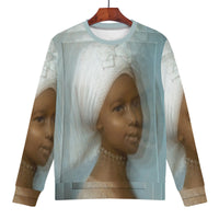 Thumbnail for YOUNG SWISS WOMAN X ARTIST UNKNON / CIRCA 1800 X OOTO - D84 Women's All Over Print Sweatshirt - 1 COLOR -