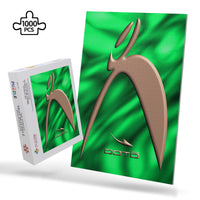 Thumbnail for OOTO - BIG STEPPIN COPPER GLYPHIC EN GREEN PLASMA - PUZZLE_V1 Jigsaw Puzzle (1000-Piece) -