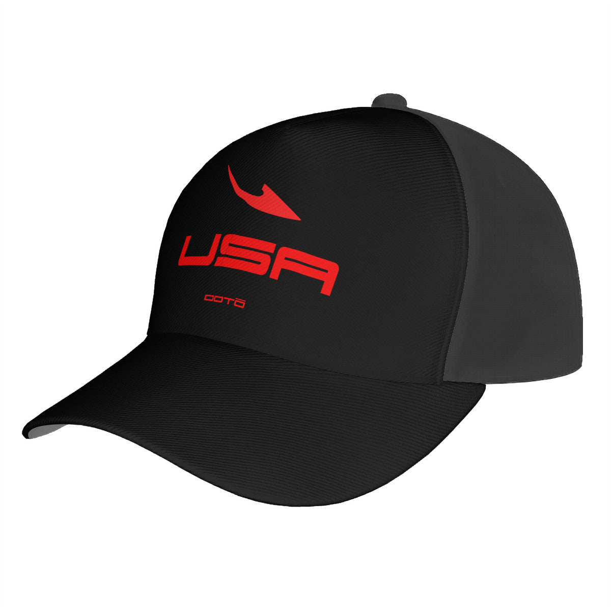 OOTO - USA DASH EN RED - HC_T1 Curved Brim Baseball Cap - 1 COLOR -