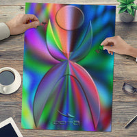 Thumbnail for OOTO - GLYPHIC EN GLASS PRISMATIC - PUZZLE_V1 Cardboard Jigsaw Puzzle (1000-Piece) -