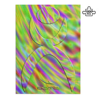 Thumbnail for OOTO - GLYPHIC EN GLASS NEON TIDE - PUZZLE_V1 Cardboard Jigsaw Puzzle (1000-Piece)