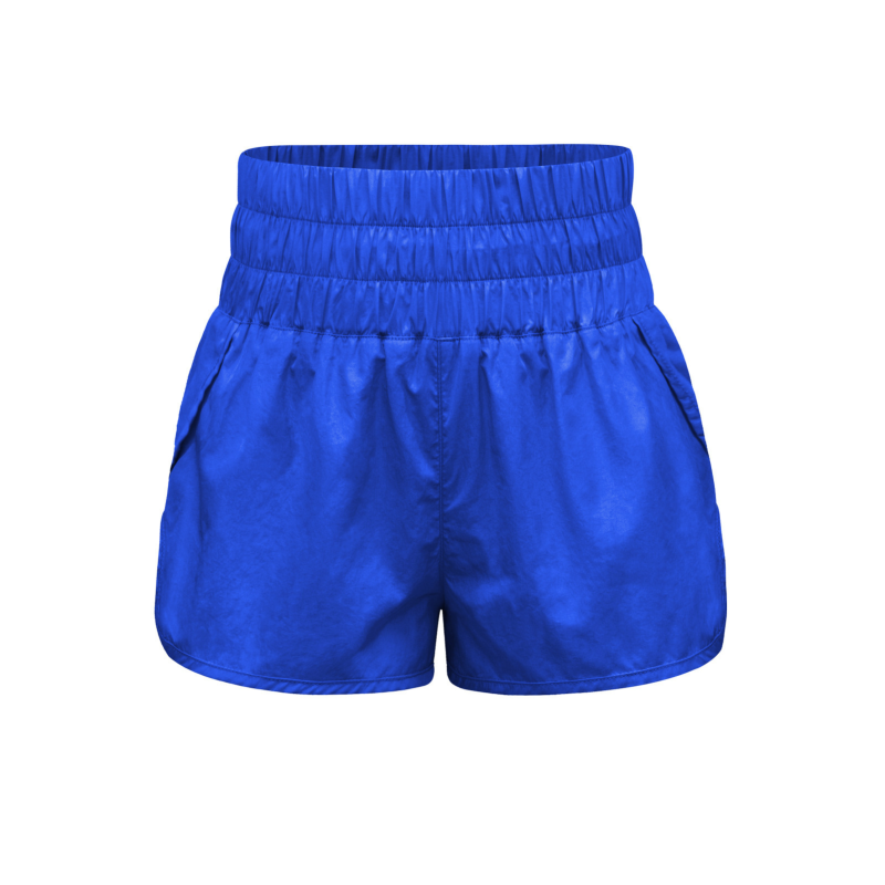 New elastic high waist shorts yoga quick dry sports shorts - K - 7 COLORS -