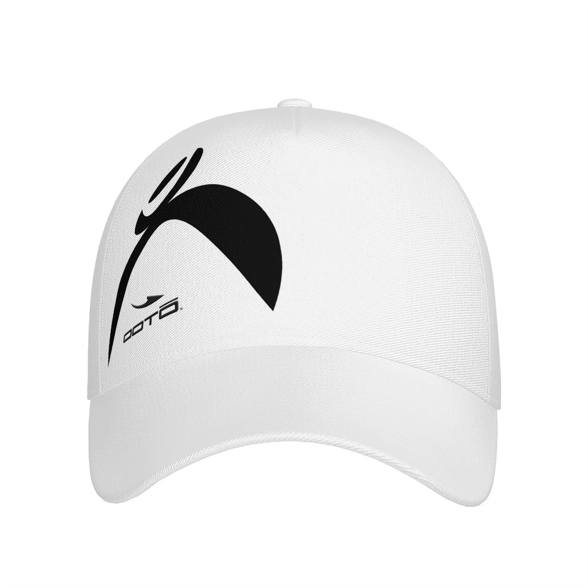 OOTO - BIG STEPPIN GLYPHIC STRETCHING EN BLACK OVER WHITE - C_T9 Curved Brim Baseball Cap - 1 COLOR -