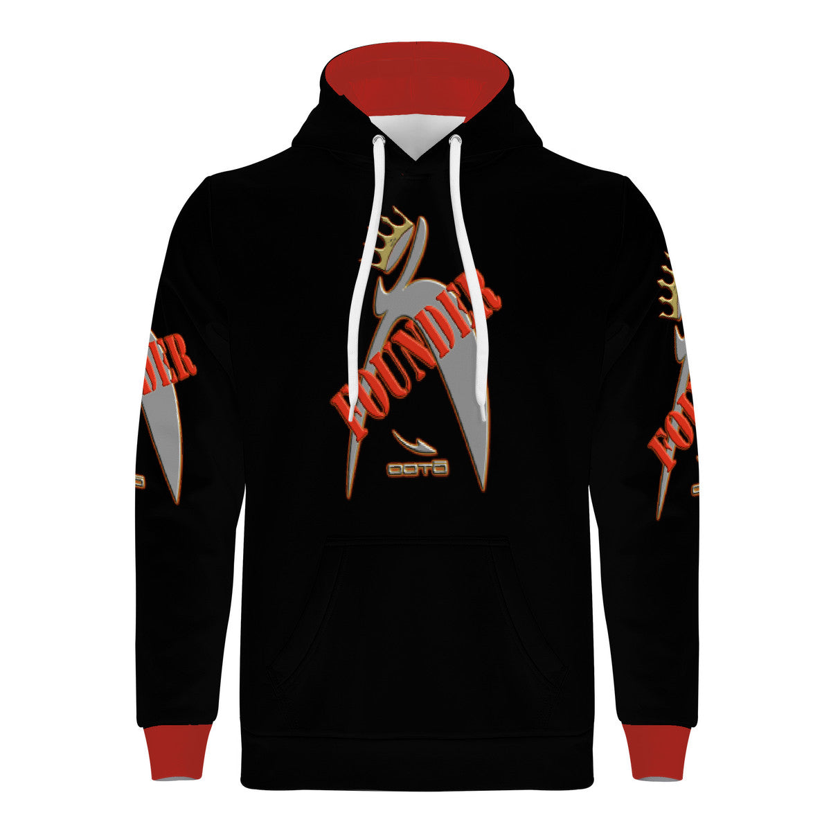 ITEM 13.) FOUNDER - CROWNED BIG STEPPIN GLYPHIC - D55 Men's Hoodie - Men S THRU 4 XL - 1 COLOR -