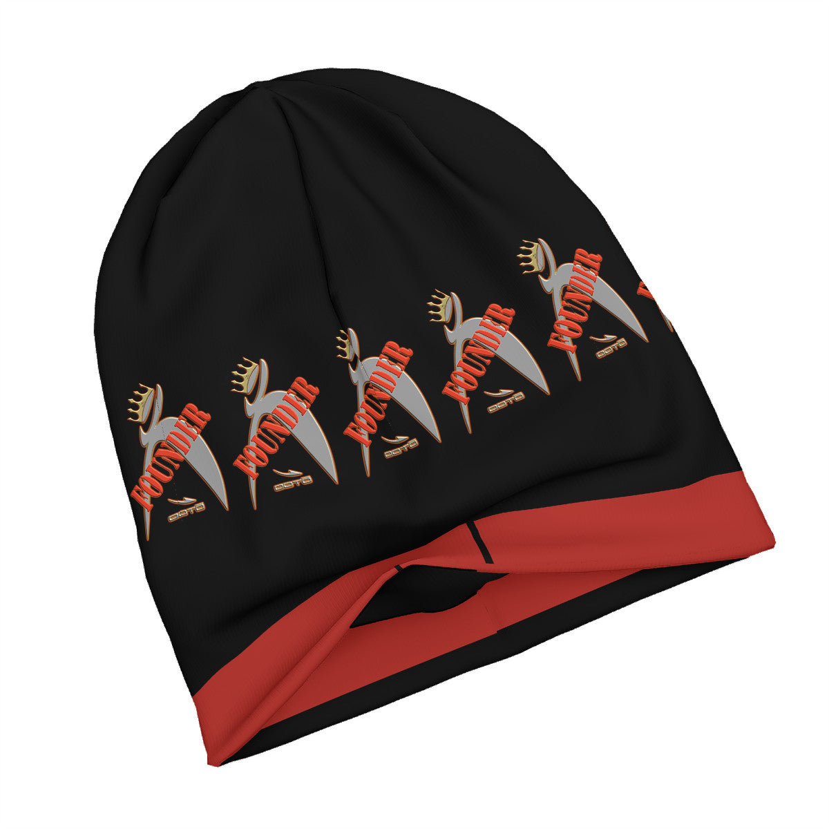 ITEM 3.) FOUNDER - CROWNED BIG STEPPIN GLYPHIC - HC_T7 Adult Fashion Knitted Beanie - 1 COLOR -