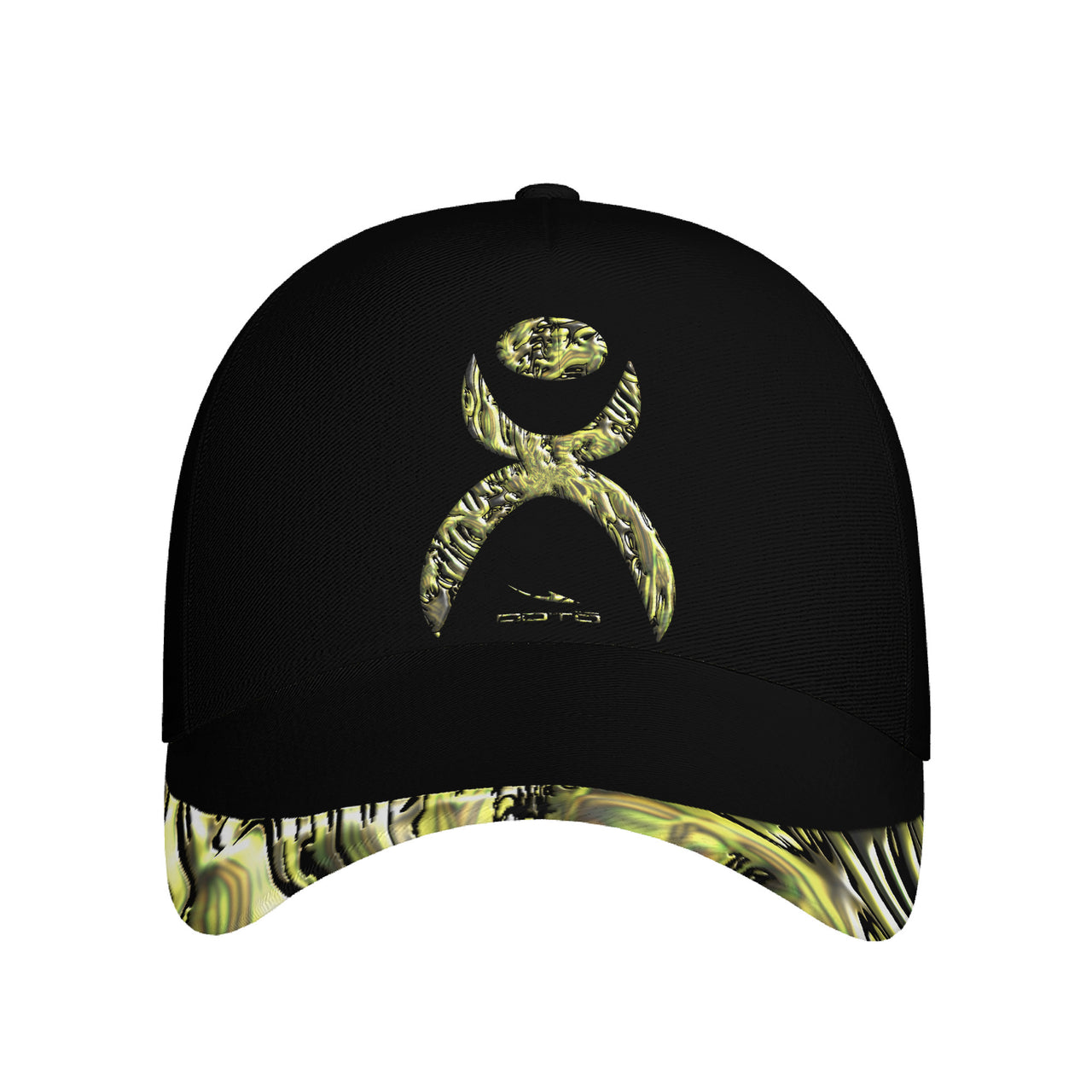 OOTO - GLYPHIC EN YELLOWED MESS HALTED PHASE - HC_T9 Curved Brim Baseball Cap (AOP)