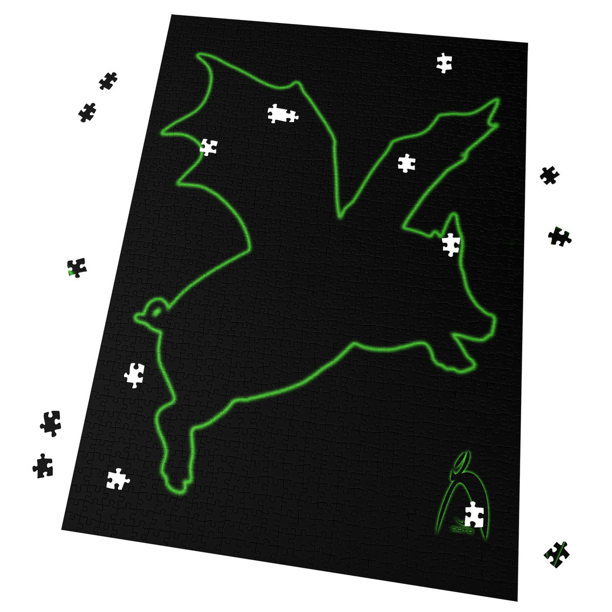 OOTO - THE DREADED PIG BAT (WILBUR STRIKES) - PUZZLE_V1 Cardboard Jigsaw Puzzle (1000-Piece) -