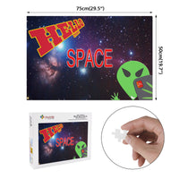 Thumbnail for OOTO - AL POSTCARD SELFIE - HELLO FROM SPACE - PUZZLE_H2 Chipboard Jigsaw Puzzle (1000-Piece) -