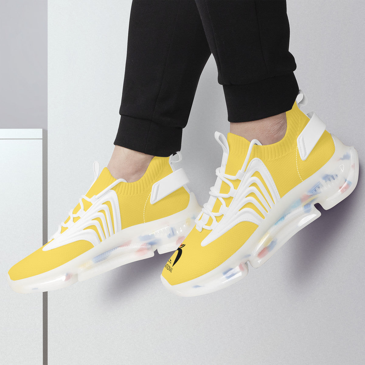 GLYPHIC BIG STEPPIN INTERNATIONAL - SF_S35 Air Max React Sneakers - White soles - 1 COLOR -