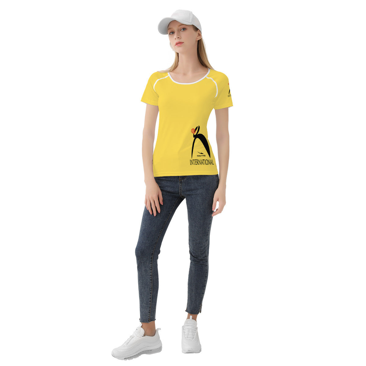 GLYPHIC BIG STEPPIN INTERNATIONAL - D65 Women's All-Over Print T shirt - 1 COLOR -