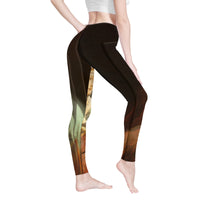 Thumbnail for OOTO - LEONARDO DAVINCI Lady with an Ermine / CIRCA 1490 - D48 All-Over Print Yoga Leggings - 1 COLOR -