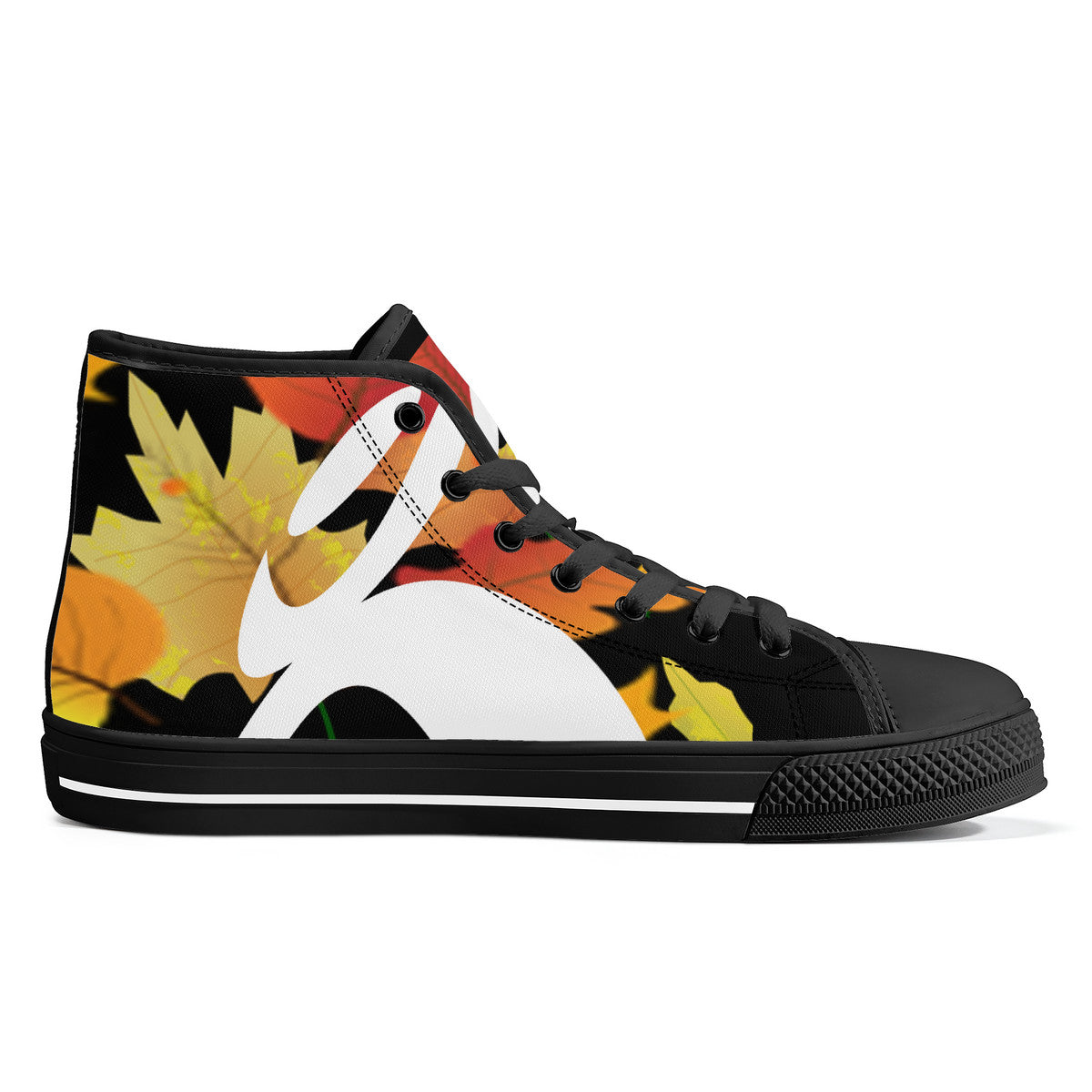 MO OCT NOV 2024 FWS High-Top Canvas Shoes With Customized Tongue - Black soles - 1 COLOR -