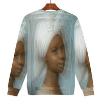 Thumbnail for YOUNG SWISS WOMAN X ARTIST UNKNON / CIRCA 1800 X OOTO - D84 Women's All Over Print Sweatshirt - 1 COLOR -