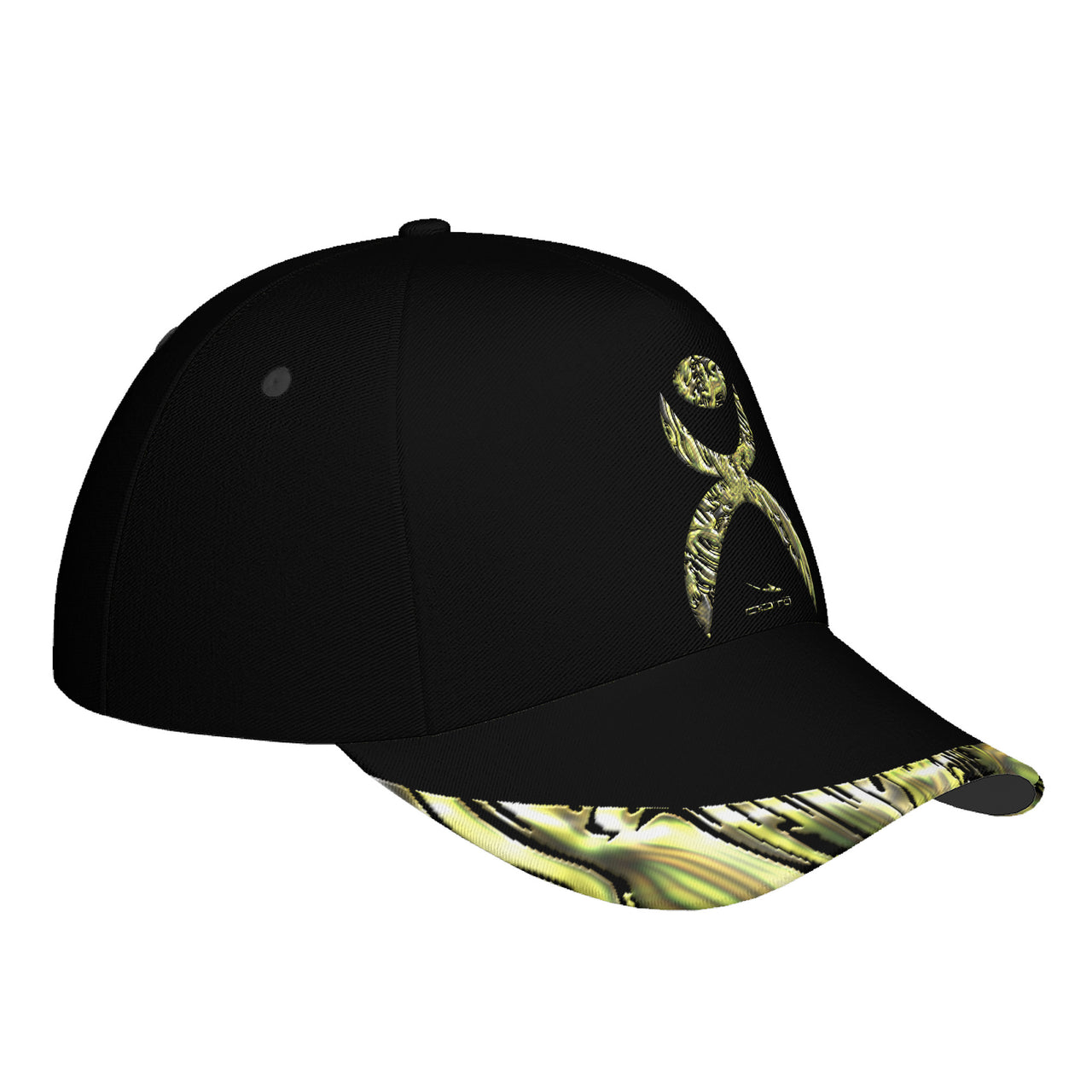 OOTO - GLYPHIC EN YELLOWED MESS HALTED PHASE - HC_T9 Curved Brim Baseball Cap (AOP)