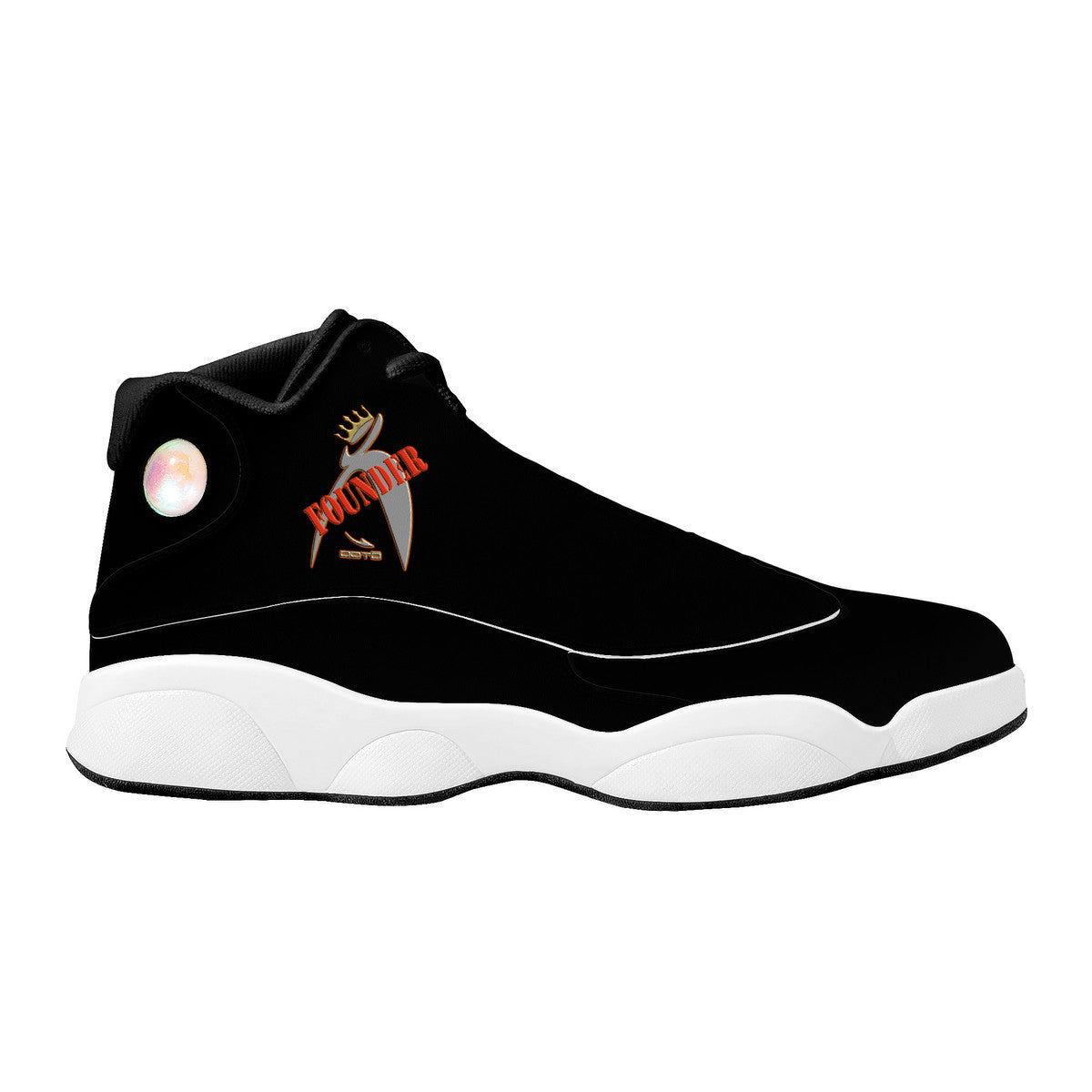 ITEM 25.) FOUNDER - CROWNED BIG STEPPIN GLYPHIC - SF_D89 Basketball Shoes - Men sizes 5-14 or Women sizes 5.5-12 - 1 COLOR -