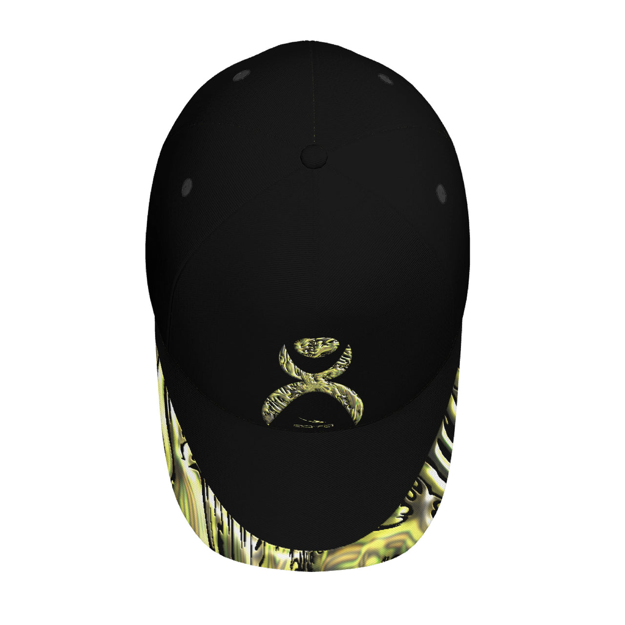 OOTO - GLYPHIC EN YELLOWED MESS HALTED PHASE - HC_T9 Curved Brim Baseball Cap (AOP)