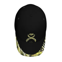 Thumbnail for OOTO - GLYPHIC EN YELLOWED MESS HALTED PHASE - HC_T9 Curved Brim Baseball Cap (AOP)