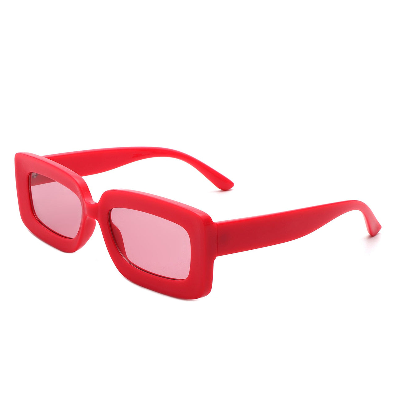 Cramilo - Celestra - Rectangle Square Flat Lens Tinted Sunglasses - 6 COLORS -