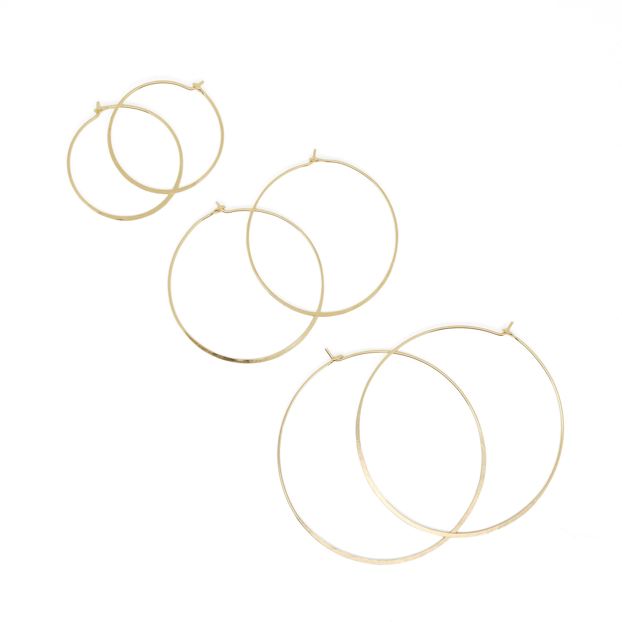 Agapantha - Ritu Hoops - 3 SIZES - 3 FINISHES -