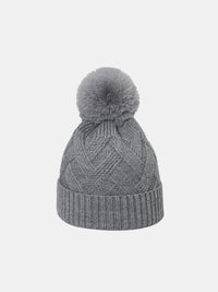 Thumbnail for Roll Rim Hat with Pompom - T - 5 COLORS -