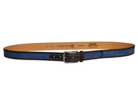 Thumbnail for Jkel - Swindon Brown Blue Leather Men Belt -