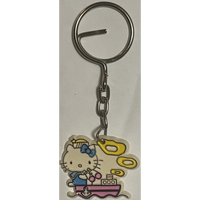 Thumbnail for Rare 1976-1985 Hello Kitty Keychain, Unique Image and With Blue Bow!