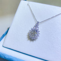 Thumbnail for 5 Carat Moissanite 925 Sterling Silver Pendant Necklace